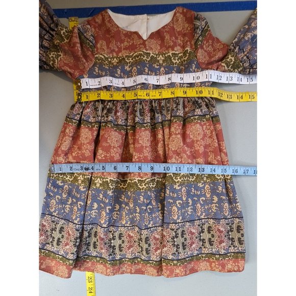 Pippa & Julie bell sleeve bohemian dress size Girls 4 - Picture 10 of 13